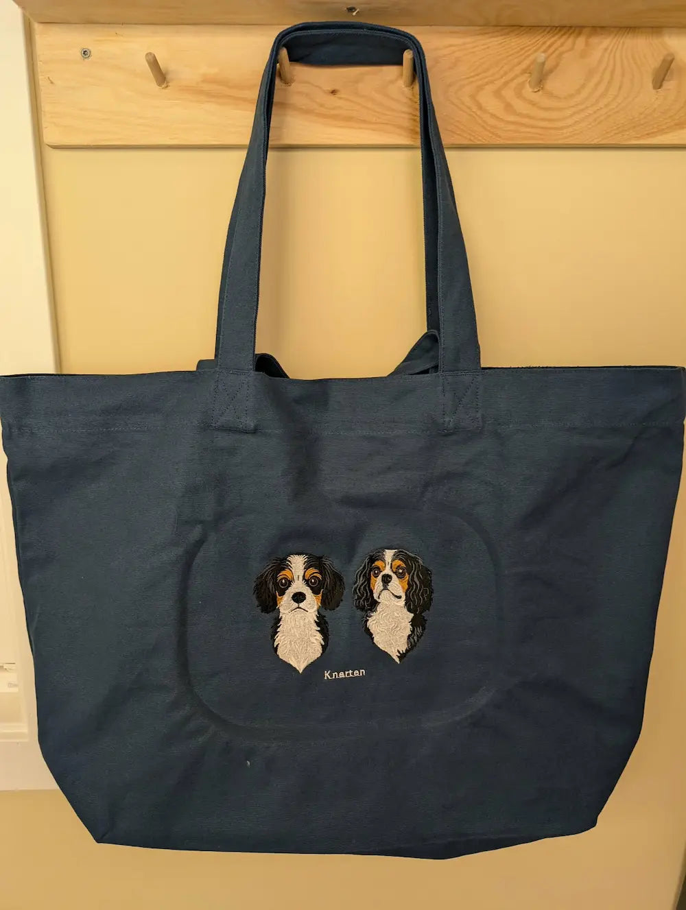 Handlenett med portrett av hunder fra bilde